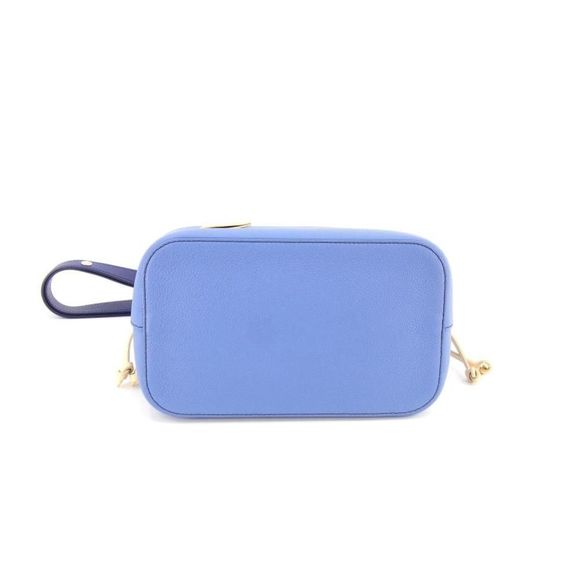 Louis Vuitton LockMe Bucket Shoulder Bag Taurillon Blue Jean - Picture 5 of 9